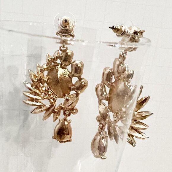 Dynasty Aurora Borealis Crystal Cluster Earrings - Picture 7 of 10